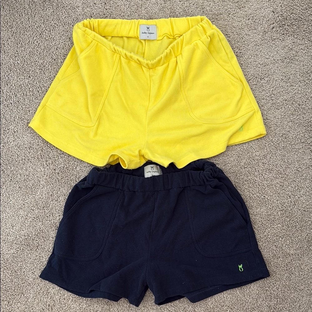 Yellow and Black BUNDLE Dudley Stephens Shorts Set